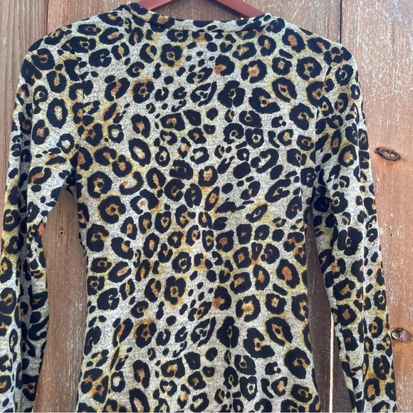 JUN & IVY Women’s Leopard Print Bodycon Long Sleeve Mini Dress Size Medium - Picture 12 of 13